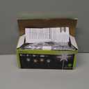 Alpine Corporation 33" Tall Solar 3D Snowflake Garden Lawn Stakes with LED Lights, Set of 4 Outdoor Christmas Holiday Decor, White