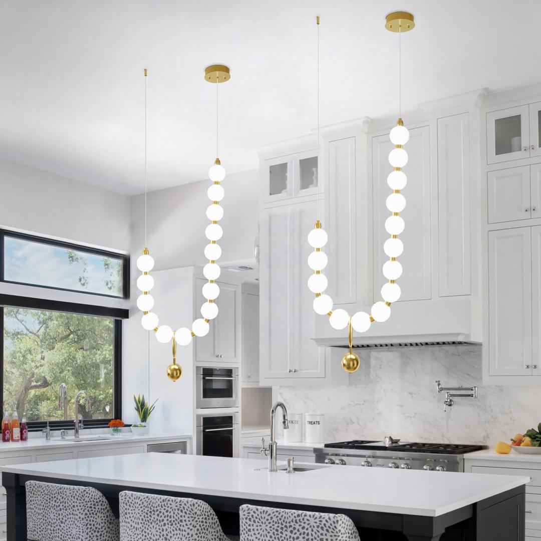 Modern Globe Chandelier High Ceiling Bubble Pendant Light Gold 15 Lights