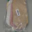 Remerry 4 PCS Nylon Cosmetic Bags Waterproof Spacious Travel Makeup Organizer for Women Chenille Letter Preppy Zipper Pouch Face Stuff Skin Hair Organizer Gift(Light Brown, Beige, Light Pink, White, 9.8" × 5.5" × 3.1)