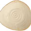 Retro Glazed Ceramic Serving Bowl with Handles Irregular Bowl Opening for Spaghetti,Fruit,Salad,Table Centerpiece Deco