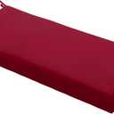Outdoor Bench Cushion Waterproof 45"x18"  Fade-Resistant Patio Furniture Cushion with Ties for Porch Swing, Loveseat, or Indoor Bench Replacement, Burgundy