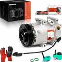 A-Premium Air Conditioner AC Compressor with Clutch Compatible with Hyundai Sonata 2.0L 2.4L 2011-2014, Kia Optima 2.0L 2.4L 2011