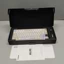 YUNZII AL80 Wireless Mechanical Keyboard,Full Aluminum CNC, Smart LCD Display,Hot Swappable Gasket Mount 75% Layout with Knob,BT/2.4G/USB-C,QMK/VIA Support for Win/Mac (Beige, Cocoa Cream V2 Switch)