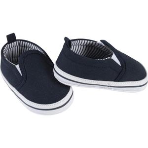 Gerber Unisex-Baby Newborn Infant Toddler Boy and Girl Slip-on Sneaker Crib Shoe (Navy)