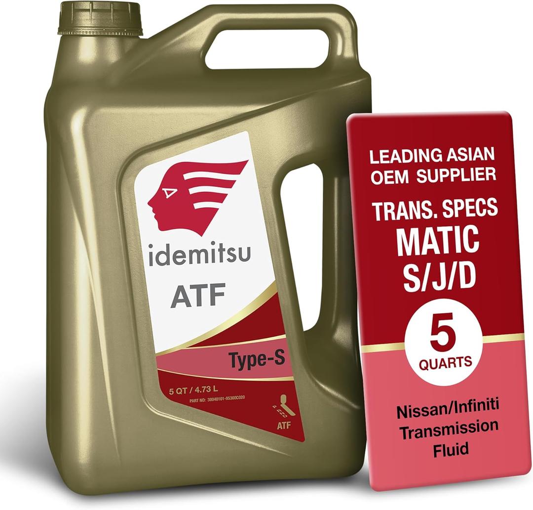 Idemitsu ATF Type S Automatic Transmission Fluid (Matic J, Matic D)  5 Quart | Engineered for Optimal Shifting and Extended Protection | Part Number 30040101-75000C020