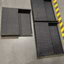 Shintenchi 3 Pieces Patio Furniture Set,All-Weather Rattan Patio Conversation Set,Outdoor Sectional Black Wicker Patio Couch with Washable Cushions and Glass Coffee Table(Blue)