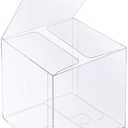 XP-ART 30 PCS Clear Favor Boxes,4 x 4 x 4 inch Plastic Clear Gift Boxes for Wedding,Birthday,Easter Mother's Father's Day Party,Caja Transparente Para Regalo (1 count (Pack of 30))