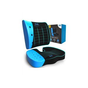 Everlasting Comfort Doctor Recommended Memory Foam Seat Cushion for Office Chairs & Car - Ergonomic Office Desk Accessories - Cushions for Tailbone Pain Relief, Sciatica & Back Support Pillow