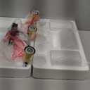 3-Light Black & Gold Vanity Light Over Mirror, Bathroom Wall Light Fixtures with Clear Glass Shade Including E26 Medium Base, Bulb NOT Included