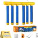 Falling Game Stick Family Games for Adults and Kids Travel Party Reaction Time Training Hand Eye Coordination Reflex Sticks Basketball Drop Hand Speed Challenge by Outdoor Yard Fun Handheld Toys (Blue)