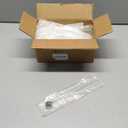 24 Pcs Glass Icicles Christmas Ornaments 9.45'' x 0.98'' Extra Long Clear Teardrop Christmas Chandelier Decorations Crystal Hanging Ornaments Glass Raindrops for Xmas Tree Decor Party