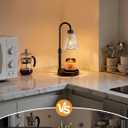 Innqoo Candle Warmer Lamp with Timer, Dimmable Candle Warmer for Jar Candles, Height Adjustable Wax Melts Warmer, Birthday Gifts for Women Mom, House Warming Gifts New Home Decor