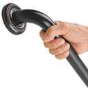 16-inch Textured Grab Bar for Bathtub and Shower, Oil Rubbed Bronze Finish, 1.25-Inch Diameter, Bathroom Toilet Saftey Hand Rail, Wall-Mounted, Great for Towel Holder/Stair Handrail