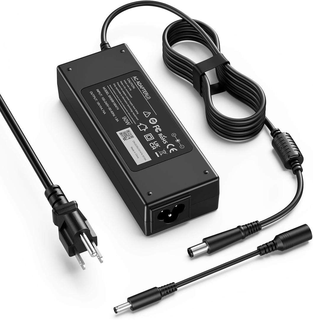 90W Ac Adapter Compatible with HP Pavilion All-in-One Desktop 18'' 19'' 20" 21" 32" Pavilion (N193) 20" 23'' PC 18-5110 19-2304 20-B010 20-B013W Power Supply Cord