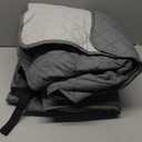 KinCam Waterproof Recliner Sofa Cover, Non-Slip Reclining Couch Covers for 3 Seat, Recliner Couch Cover Furniture Protector with Elastic Straps for Pets, Kids, Dark Gray