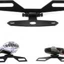 ANKIA Universal Adjustable Motorcycle Fold License Plate Tail Light Holder Motorbike License Plate Mount Holder Bracket for Suzuki Ducati Honda (Motorcycle License Plate Bracket)