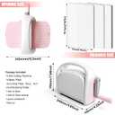 Manual Die Cutting Machine for Paper Carft, Embossing Machine kit for Beginner,6inch openning (Pink)