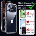 MOZOTER for iPhone 17 Pro Max Case Clear,[Anti-Yellowing] [Non-Slip] Shockproof Bumper Phone Cover,Slim Thin Cute Case for iPhone 17 Pro Max 6.9 inch-Clear