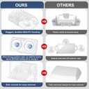 EZ Pass Holder for Windshield Ezpass Holder with Strong Suction Cups Toll Pass Transponder E ZPass Holder Transparent Colour