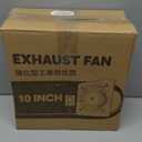 HG Power 10 Inch Exhaust Fan with Speed Controller, 988 CFM Kitchen Exhaust Fan with Damper, Metal Extractor Fan for Window, Attic, Ceiling, Basement Ventilation