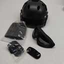 Airsoft Helmet,Black Tactical Helmet,Airsoft Mask Mesh,Elastic Balaclava Mask, Anti Fog Airsoft Goggles, Tactical Full Face Protection, Airsoft Accessories,Military Gear (PJ/A-MCBK)