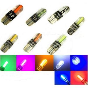 (7-Pack) New 3W COB LED Replacement for Landscape Pathway Light Bulb 12V AC/DC Wedge Base T5 T10 for RV Car Malibu Paradise Moonrays Outdoor Deck Stair Step Path Lights (Red)