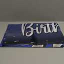 Happy 75th Birthday Decorations,75th Blue & Silver Balloon Large Birthday Banner Backdrop Sign - Cheers to 75 Years Old Bday Party Supplies.