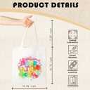 Cheerful Watercolor- Art Canvas Tote Bag - Stylish & Practical Carrier