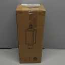 WISBEAM Outdoor Post Light, Pole Lantern, E26 Base 60W Max, Metal Housing Plus Glass, ETL Qualified, Bulbs not Included (16.5 Inch, Black)