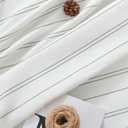 jinchan Green and White Striped Curtain for Bedroom 100 Inch Extra Wide Sliding Glass Door Room Divider Curtain 84 Inch Length Privacy Light Filtering Pinstripe Bedroom Window Treatment Drape 1 Panel