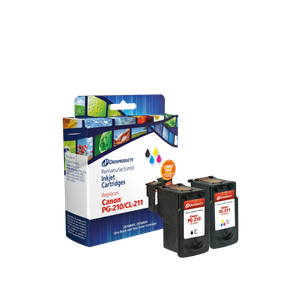 Dataproducts Remanufactured Canon PG210/CL211 Ink Cartridge Combo Pack