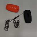 TANDRIVE Key Fob Cover for 2026 2025-2017 Ford F150 F250 F350 F450 F550 F650 F750, 5 Button, Silicone, 2-Pack, Black and Red