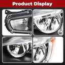 Halogen Headlight Compatible with 2008-2017 Lancer EVO X ES/GTS/SEL/SE/DE Headlamp 8301B075 8301B076 Driver & Passenger Side