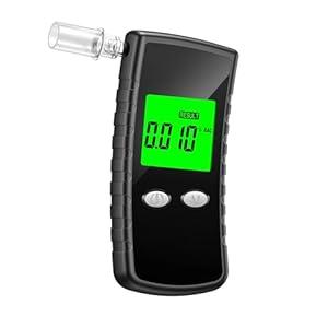 2026 Upgraded Breathalyzer, Breathalyzers for Alcohol with LCD Digital Display, Alcohol Breathalyzer Tester for Home Use, Portable Breathalyzer with 10 Mouthpieces and Carrying Case