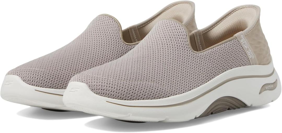 Skechers Women's Go Walk Arch Fit 2.0 Delara Hands Free Slip ins (13, Taupe)
