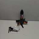 Rocket Launcher for Kids, 300 Feet Flight Altitude Rechargeable LED Spinner Rocket with Remote Control, Parachute Flying Model Rocket Toys, Electric Auto Launch Outdoor Space Toys Gifts for Ages 6-14