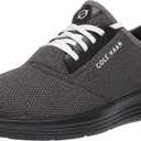 Cole Haan mens Grandsport Journey Knit Sneaker, Black/Magnet/Optic White, 12 US