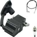 4282-400-1310 Ignition Coil for Stihl BR500 BR550 BR600 Backpack Blower with Spark Plug, Replace Coil 4282-400-1305, 4282-400-1308