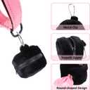 3 x Dog Poop Bag Holder, Cute Poop Bags Dispenser with Metal Clip, Doggie Waste Bag Dispenser for Leash, Black