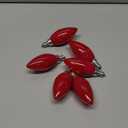 EDISHINE Christmas C35 Red Dimmable LED Light Bulb, E12 Candelabra Bulbs, 60 Watt Equivalent, LED Chandelier Bulb, Vintage Candle Light Bulb for Christmas, Festival Decor Bulbs, 6 Pack