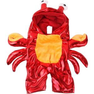 Red Crab Lobster Costume Pet Coat Clothes for Cat Dog Kitten Puppy Pet Halloween Cosplay