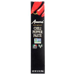 Amore All Natural Chili Pepper Paste, 3.2 Ounce Tube (EXP 11/30/27)