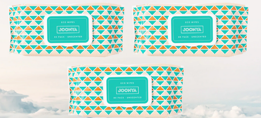 Joonya Hand Sanitizer Wipes, 80 Sanitizing Wipes, Resealable Packs (3 packs)