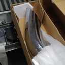 7" Bull Horn Chrome Exhaust Stack 5"OD Reduced Bottom,36" Length