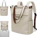 GOLF SUPAGS Convertible Laptop Backpack for Women Casual Daypack Notebook Tote Bag for Work College Travel Leisure (Apricot)