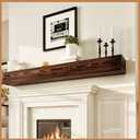 Avana Rustic Fireplace Mantle Shelf 84 Inches for Home Decor/Wall Decor - Handcrafted Wood Shelf for Wall - Decorative Fireplace Mantel Shelf - Farmhouse Mantle Decor 84 X 8 X 5 - Rustic Brown