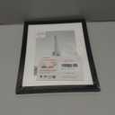 upsimples 8.5 By 11 Picture Frame, Display Pictures 6x8 with Mat or 8.5 x 11 Without, Wall Hanging Photo Frames, Black, 1 Pack