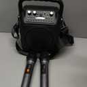 Karaoke Machine, Portable Bluetooth Speaker with 2 Wireless Microphones for Adults & Kids with Lights, Karaoke Microphone with PA System Supports USB/TF/REC/FM/AUX for Home Party Home System Packages (Black)