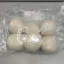 6 XL Wool Dryer Balls & Magnetic Dryer Ball Holder - Natural Fabric Softener, Reusable, Reduces Clothing Wrinkles and Saves Drying Time - Dryer Ball Container for Laundry Room Storage (XXL Size)