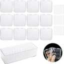 12 Pcs 2.75" Press On Nail Storage Box Container False Nail Organizer Acrylic Display Case Packaging Box with Adhesive Double Sided Tape for Nail Art (Not Included Press On Nail)
